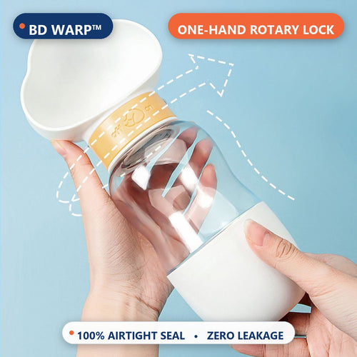 BD Warp™ 2-in-1 Pet Water Bottle - One-Hand Rotary Leak-Proof Valve