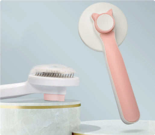 BD Warp™ Stainless Steel Ergonomic Deshedding & Flea Pet Comb