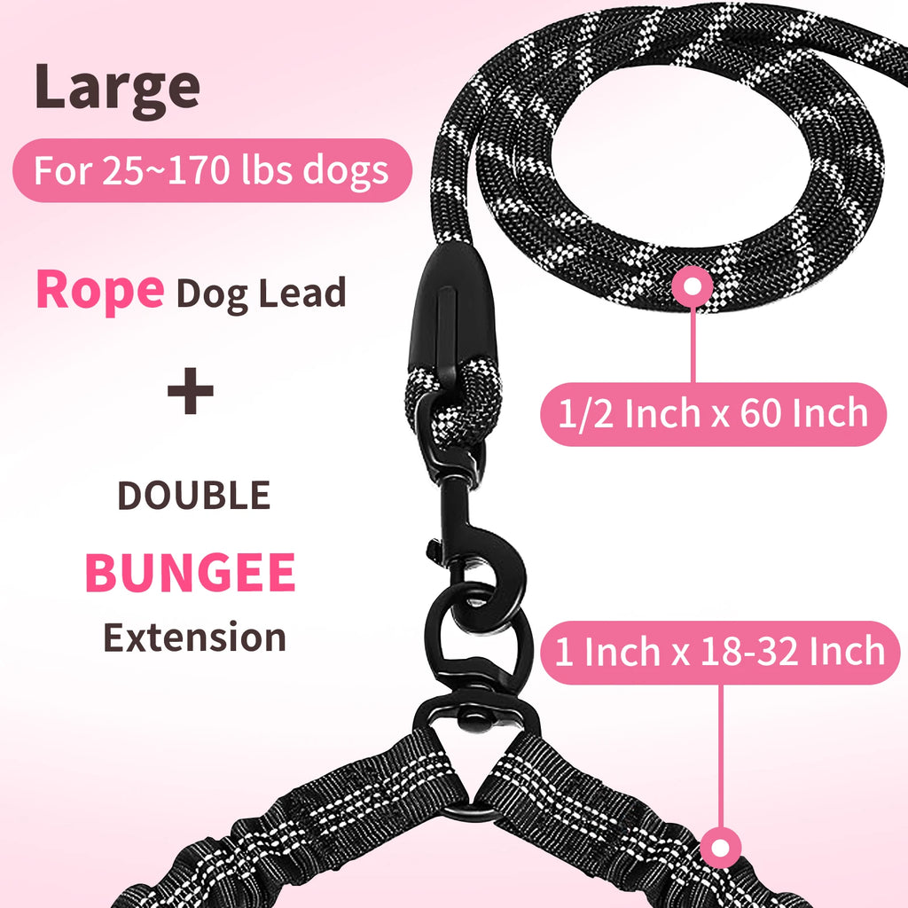Personalized Design Outdoor Double Pet Traction Rope Two Dog Rope Leash With Light Retractable Belt Portable Rotation Pet Rope