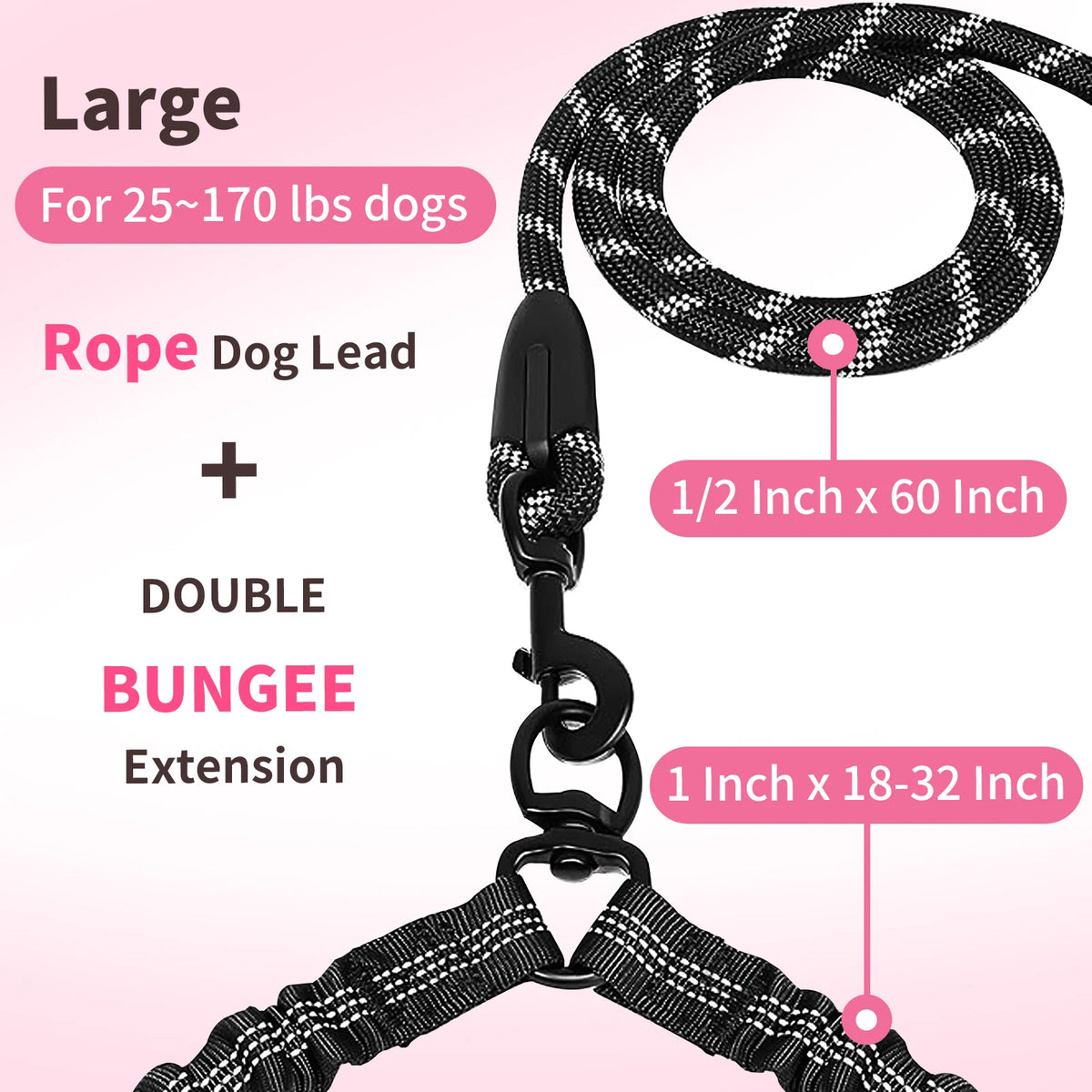 Personalized Design Outdoor Double Pet Traction Rope Two Dog Rope Leash With Light Retractable Belt Portable Rotation Pet Rope