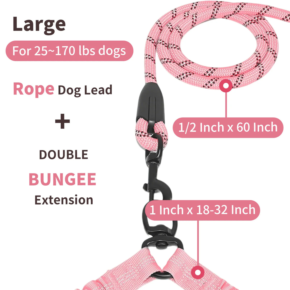 Personalized Design Outdoor Double Pet Traction Rope Two Dog Rope Leash With Light Retractable Belt Portable Rotation Pet Rope