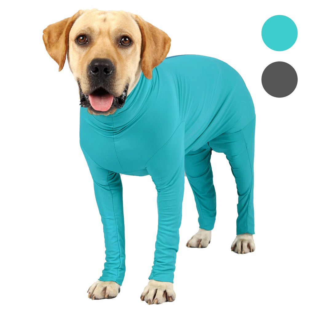 Pet Recovery Suit for Dogs Anti-Shedding Calming Shirt Breathable Elastic Nylon Spandex Bodysuit for Post-Op & Daily Use