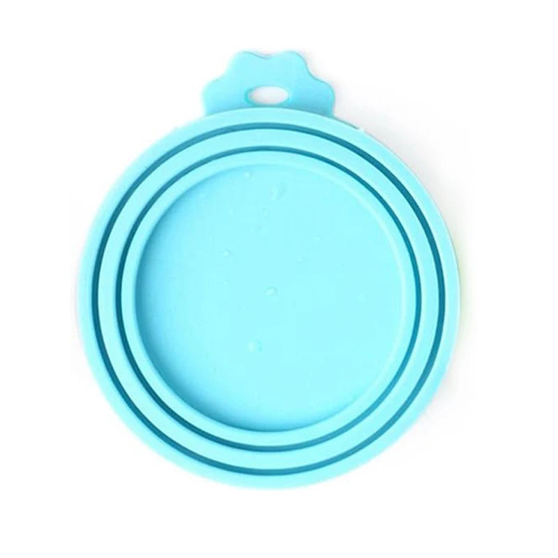 Silicone Pet Food Can Covers Lids for Dog & Cat Travel Bowls BPA Free Dishwasher Safe Food Grade