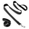 Factory Price Free Shipping Double-Sided Reflective Dog Leash with Padded Handle & Enhanced D-Ring for Poop Bags & Keys