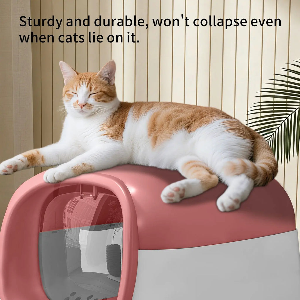 "Stable & Durable Pink E24 Cat Litter Box Thick Material Reliable Cross-border Quality"