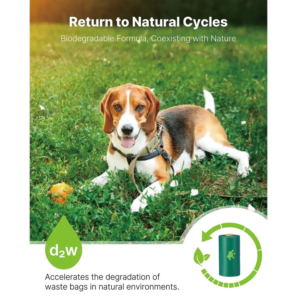 270 Count Dog Poop Bags 13 X 9 Inch Sturdy Thick Biodegradable HDPE Waste Bag Refill Rolls Leak-Proof Unscented Waste Disposal