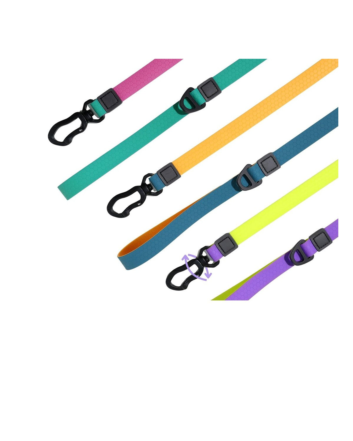 BD Warp™ Heavy-Duty 360° Tangle-Free Zinc Alloy Swivel Snap Leashes