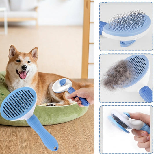 BD Warp™ 7-in-1 Pet Grooming Kit - One-Click Hair Release Slicker Brush
